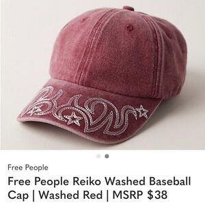 Free People Reiko washed baseball cap NWT